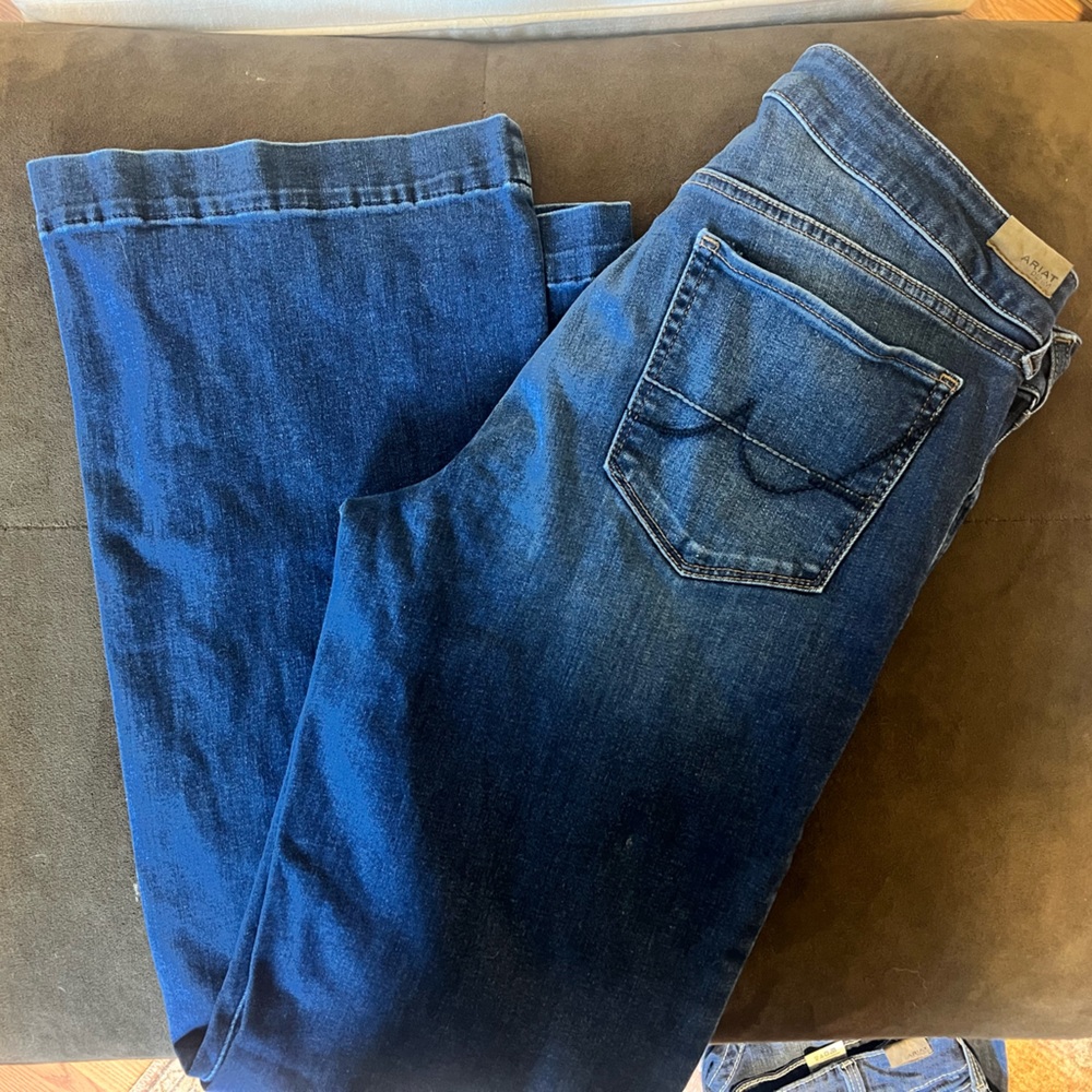 ARIAT womens Trouser Mid Rise Stretch Kelsea Wide Leg Jean